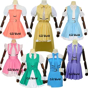 Если мой любимый поп-идол сделает его в строителькан, я бы умерла ичий Мэна игараси Рио, платье, Униформа, наряд, аниме, костюмы для косплея