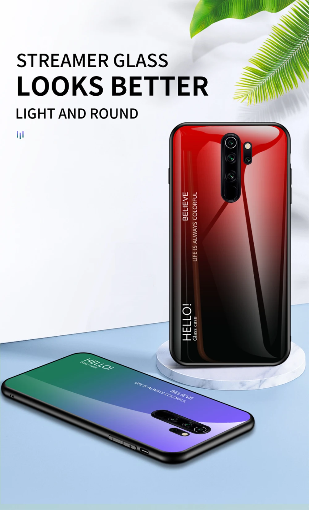 Для Xiaomi Redmi Note 8 Pro Чехол из закаленного стекла роскошный градиентный Мягкий силиконовый чехол-рамка для Xiomi Redmi Note 8 Plus чехол для телефона