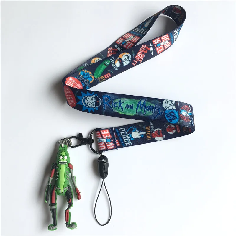 B And Pickle B Брелок для ключей с аниме-героями мультфильмов; Ремешок Для ключей; Ремешок для мобильного телефона; веревка для удостоверения личности; веревка для спортзала - Цвет: B And Pickle B
