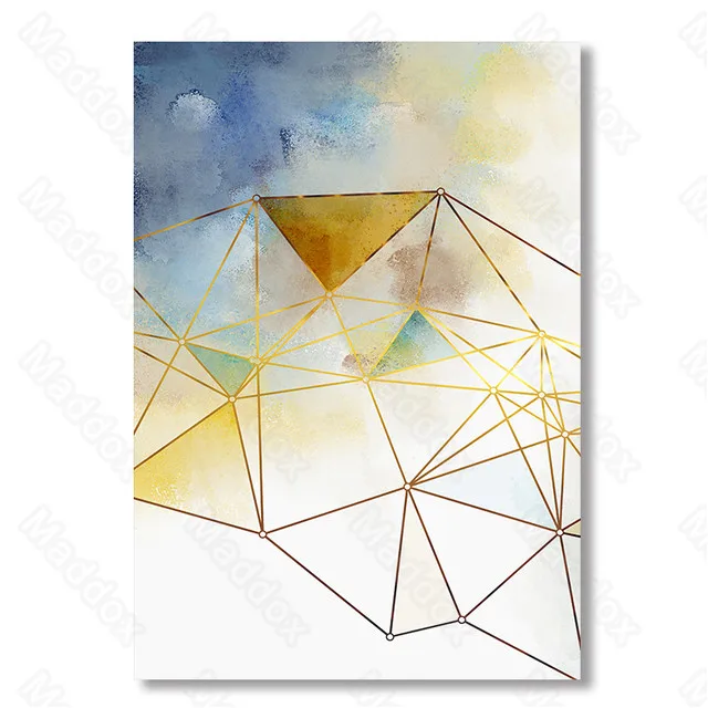 

Frameless Canvas Print Painting Abstract Geometric Polygonal Spherical Hollow Still Life Shape Simple and Fresh Poster