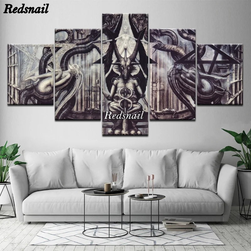 

Алмазная картина 5D «сделай сам», полноразмерная мозаика, алмазная вышивка, Аэрофотосъемка, настенное искусство, 5 шт., акция, Baphomet ML1148