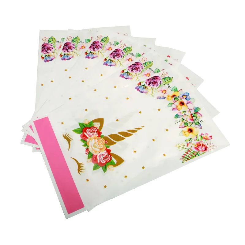 Gift bag 10pcs Единорог День рождения украшения Дети розовый Радуга баннер Единорог тарелка воздушные шары салфетка обертка девочка с днем рождения Декор - Цвет: Gift bag 10pcs