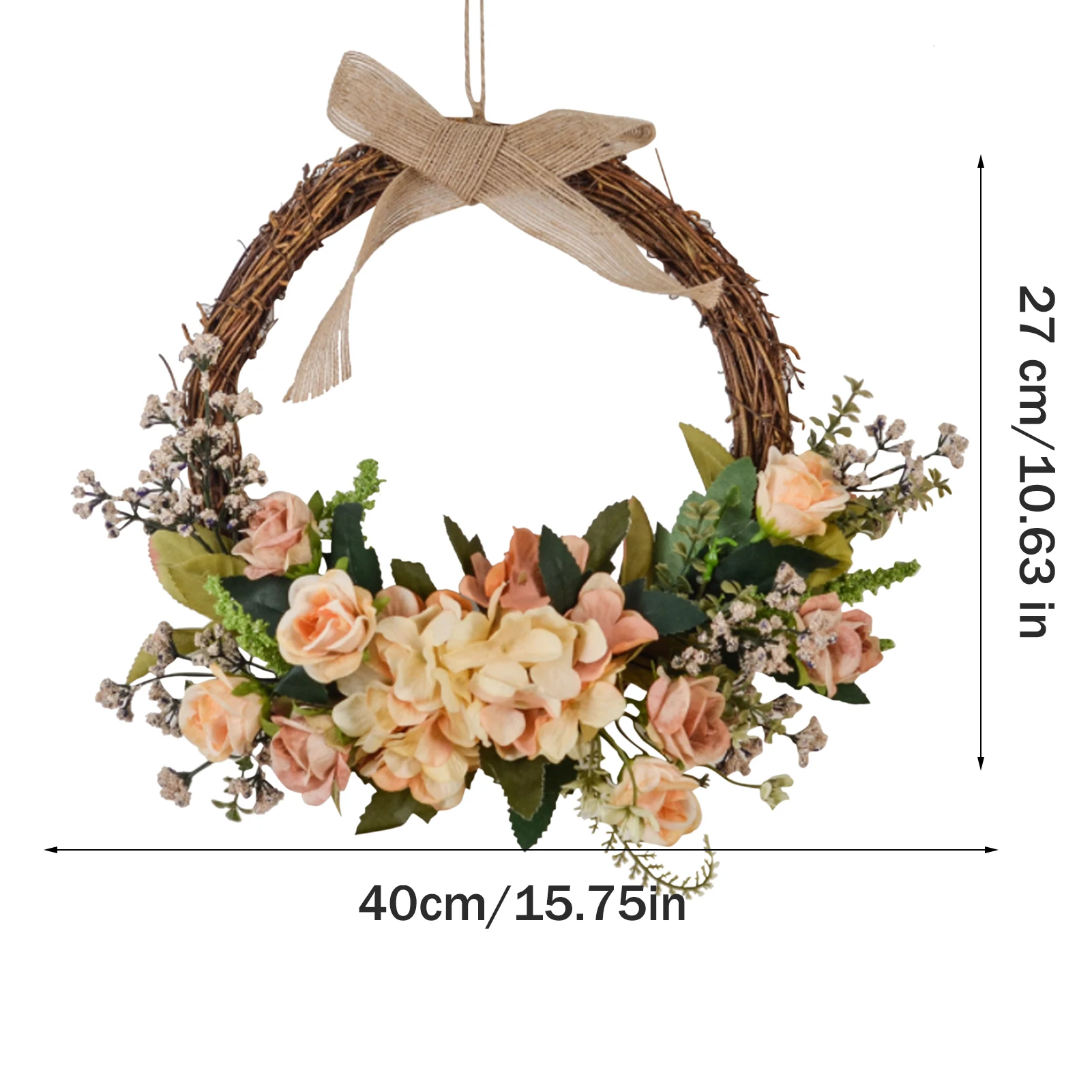 

Silk Peony Artificial Flowers Wreaths Door Perfect Quality Simulation Garland For Wedding Party Decoration Home Art Decoration