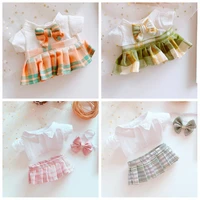 school girl japanese school uniform plaid skirt sexy jk uniforms for exo 20cm doll idol plush doll clothes