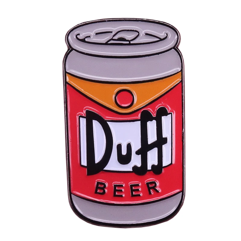Пивной значок Duff вещевой человек банка для напитков эмалированная булавка