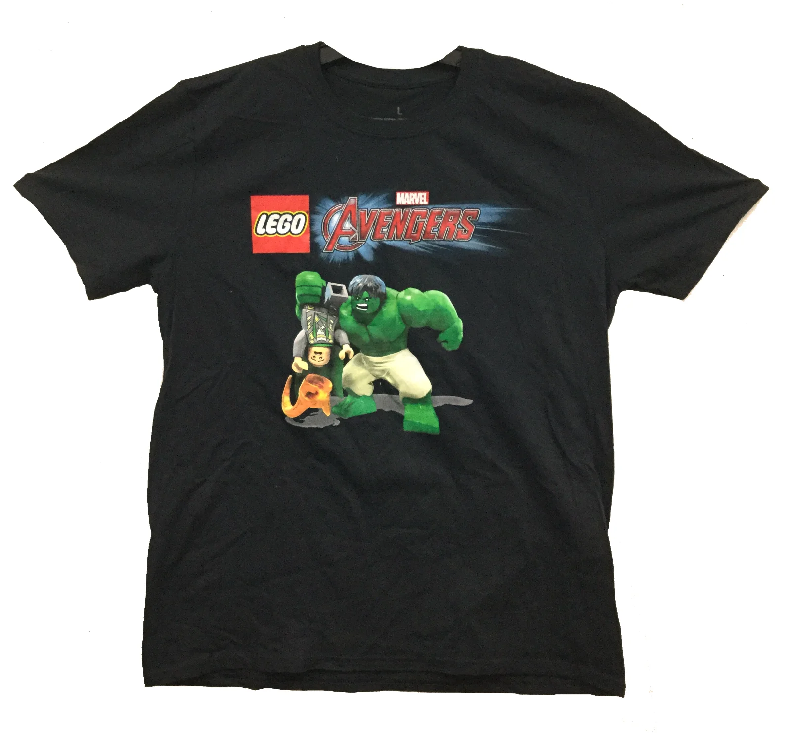 Mavell Мстители Lego diney SDCC видео игровая футболка Тор Халк Мужская с персонажами из