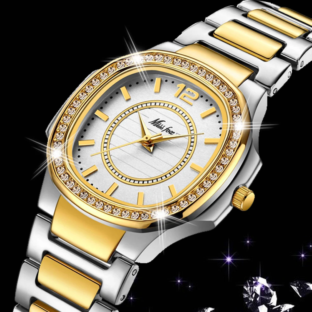 

18K Gold Women Watches Women Pave CZ Fashion Watch 2021 Geneva Design Ladies Watch Luxury Diamond Quartz Wristwatch Gifts Female