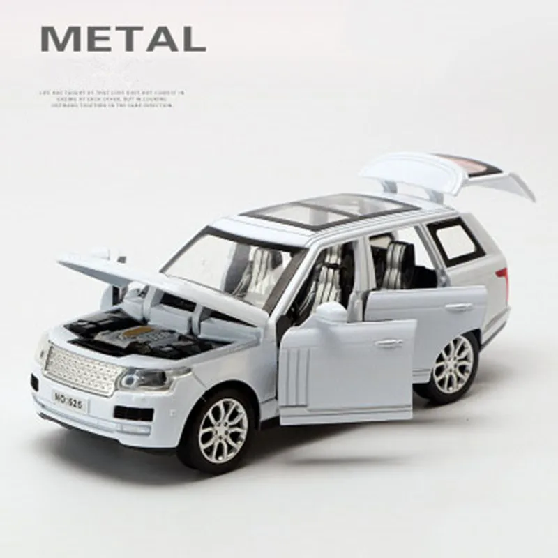 1:32 Land Off Road Rover металлическая модель автомобиля 7 сидений автомобиль со звуком и