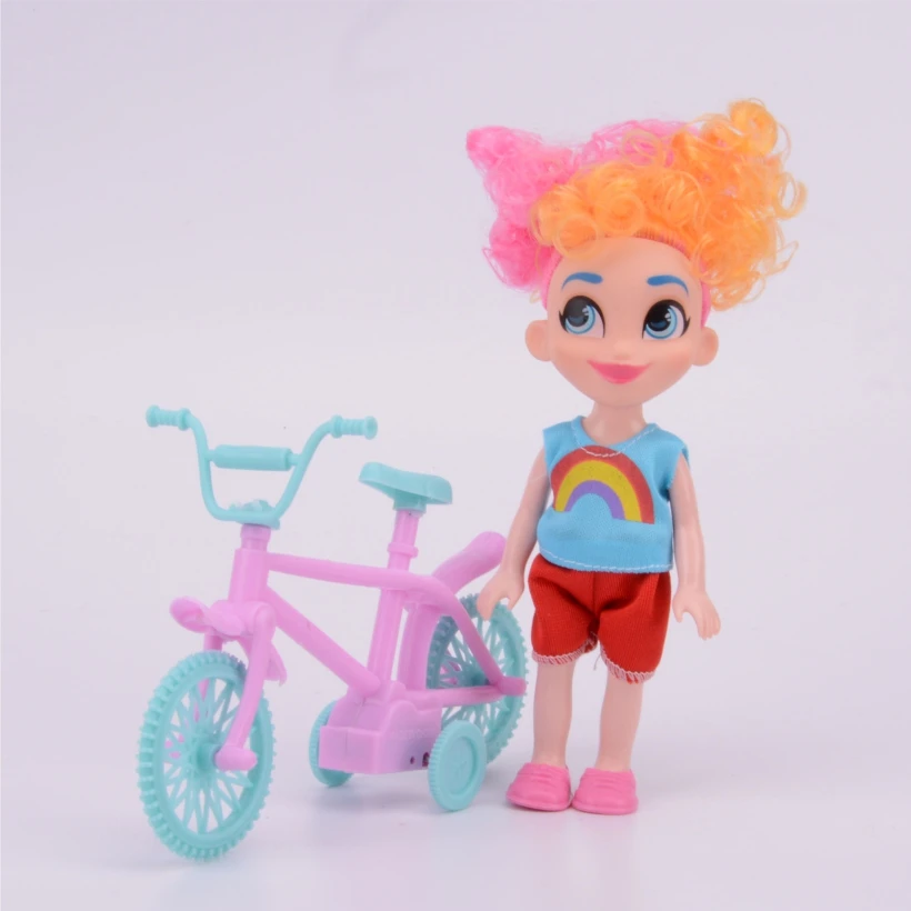 Моделирование кукла аксессуары розовый пластиковый велосипед хоббитая лошадь