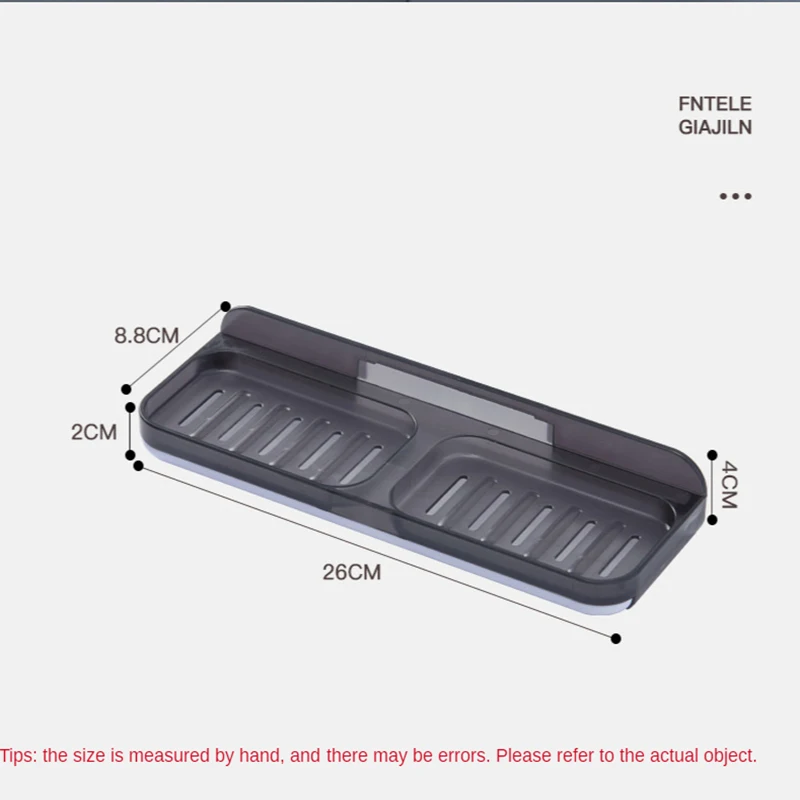

Double Layer Wall Mounted Soap Dishes Box Drain Sponge Holder Shampoo Storage Rack For Bathroom Accessories Toiletries Organizer