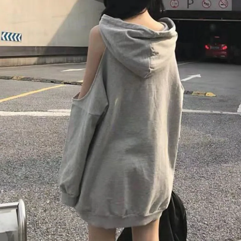 Черная серая толстовка с капюшоном оверсайз Женская Толстовка Harajuku уличная толстовка с капюшоном для женщин модная Корейская Moon Printng Толстовка для женщин
