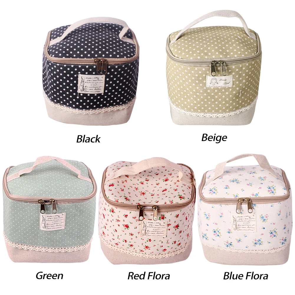 

Portable Multifunctional Durable Cotton And Linen Makeup Bag Hand-held Toiletry Storage Bag Travel