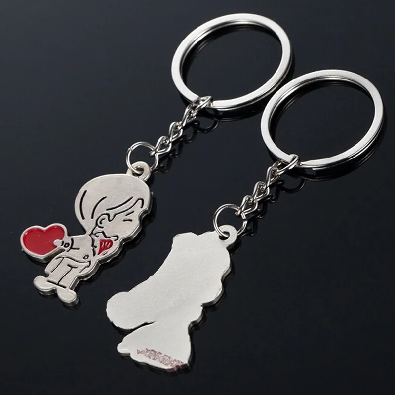 New Trendy Hot Sale one Pair Key Chain Alloy Arrow Bow Love Keyrings Chains Lovers Ring Couples keychain for Gift | Украшения и