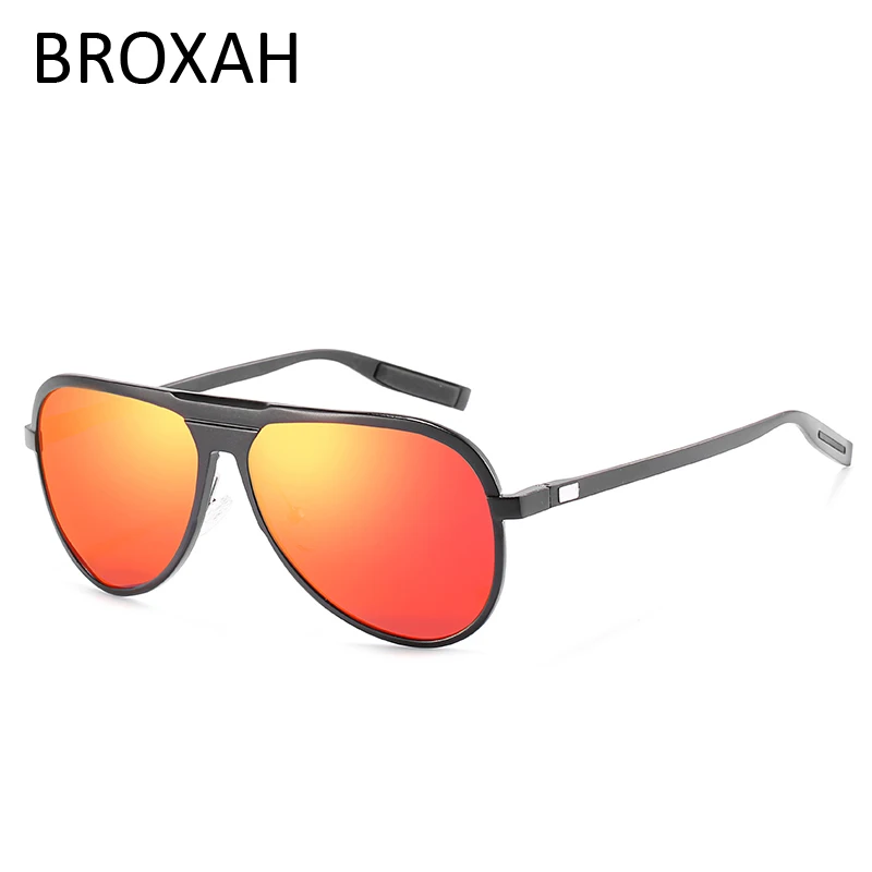 Мужские солнцезащитные очки для вождения круглые поляризационные в стиле ретро