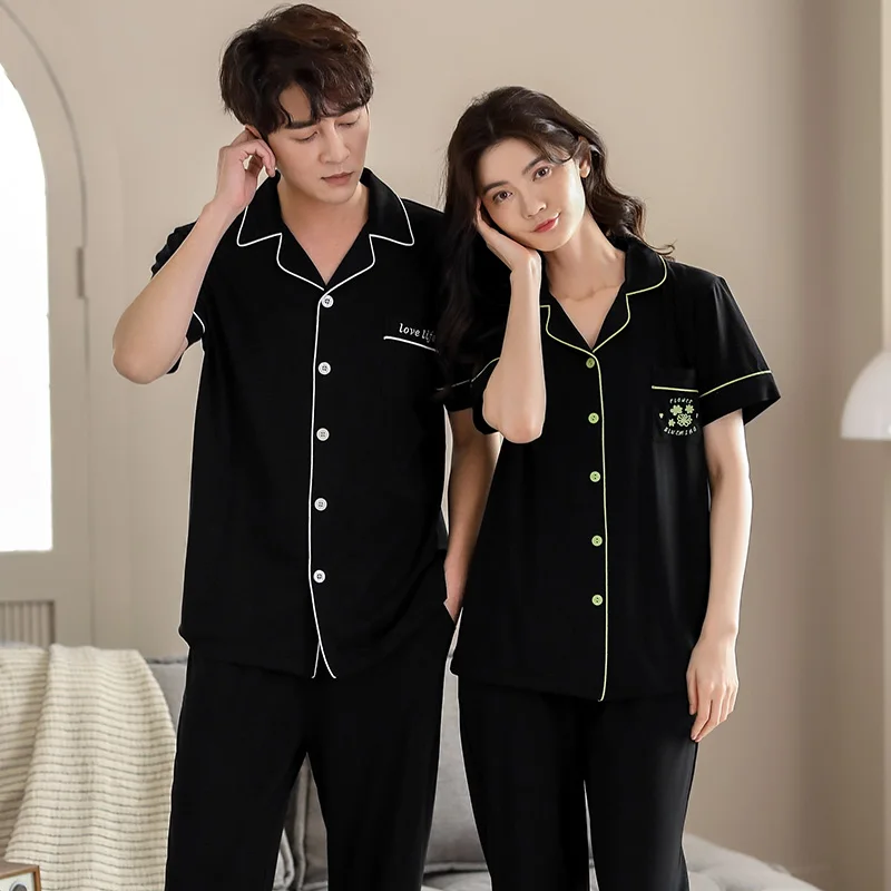 Пижама женская с коротким рукавом и штаны | Женская одежда