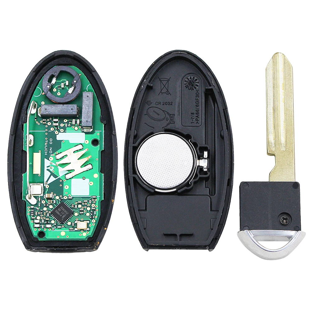 Keyless-Go FSK 434MHz Smart Remote Key (SUV) PCF7953M HITAG AES 4A Chip FCC ID: KR5TXN4 S180144507 NSN14 Blade For Nissan Rogue |