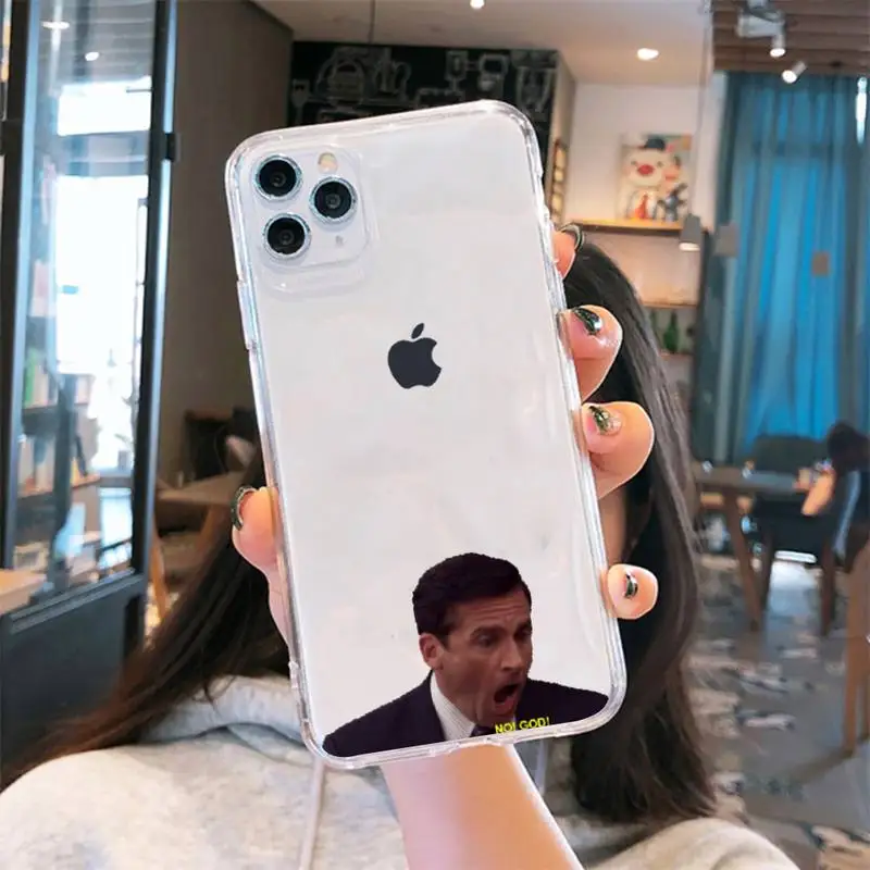 

The Office TV show funny Phone Cases Transparent for iPhone 6 7 8 11 12 s mini pro X XS XR MAX Plus se cover funda shell