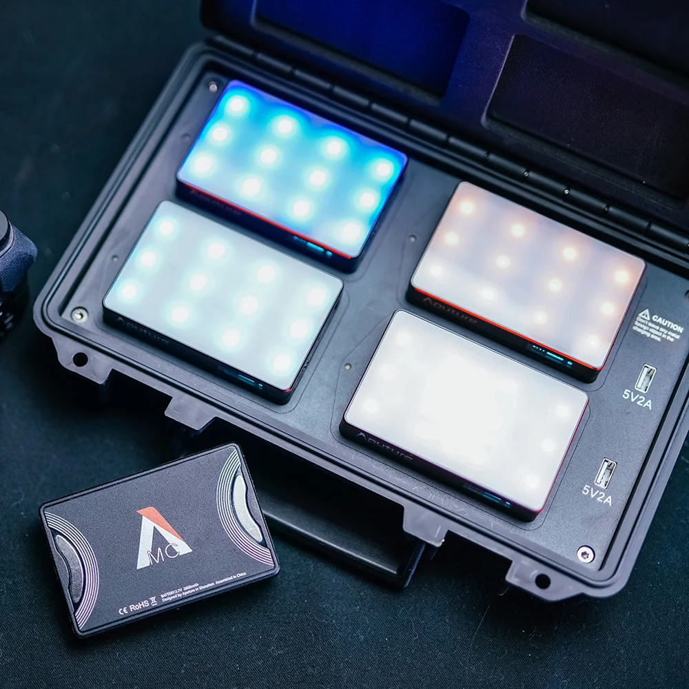 Aputure AL-MC 4 светильник Дорожный комплект 4pcs MC светодиодная подсветка с