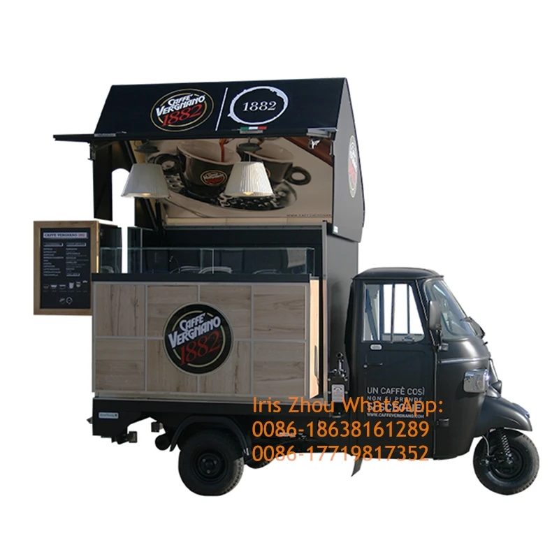 Новый Ape Piaggio Популярные Еда тук Электрический передвижной грузовик для кофе еды