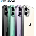 Чехол KEYSION для iPhone 11 Pro Max, 11, 12, прозрачный, с квадратной рамкой