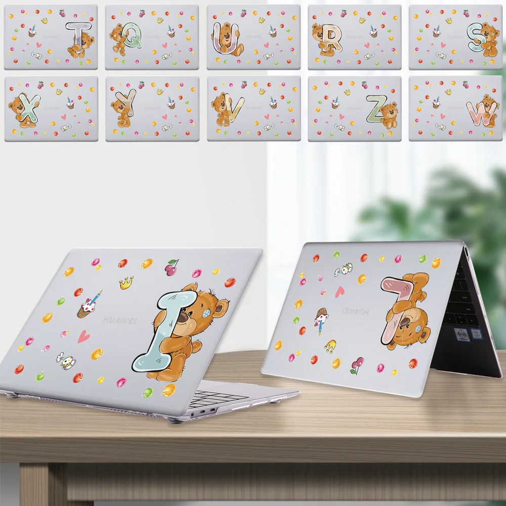 

Laptop Case for Huawei MateBook D14/D15/13/14/MateBook X Pro 13.9/X 2020/Honor MagicBook Pro 16.1/14/15 Bear Pattern Shell