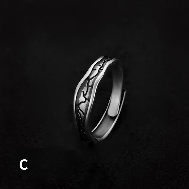 Мужское серебряное складное кольцо в стиле ретро | Украшения и аксессуары