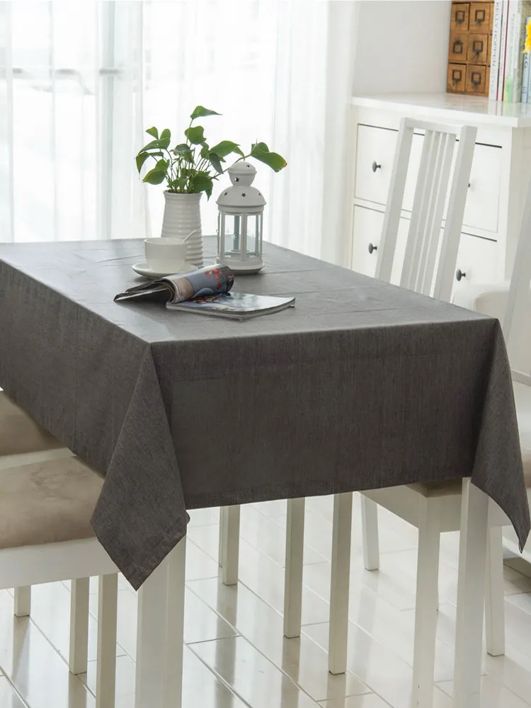 Водонепроницаемый и обрастания сплошной цвет скатерть негабаритных встречи
