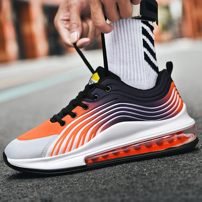 New Fashion Sneakers Men Breathable Air Cushion Man Casual Shoes Big Size 47 Comfortable Anti-Skid Outdoor Sports | Обувь