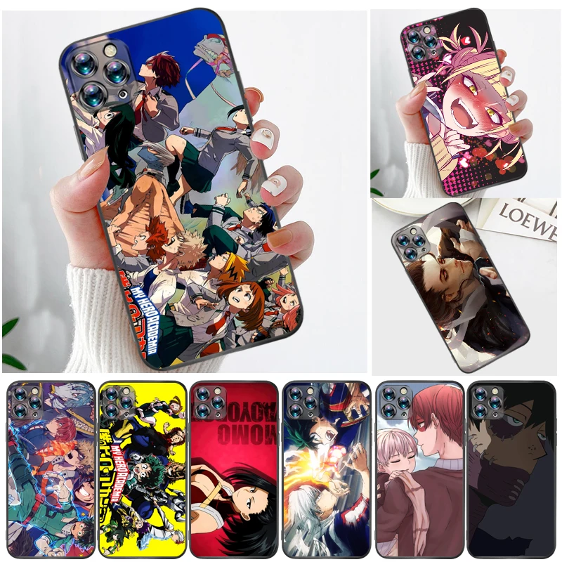 

My Hero Academia Todoroki Shouto Tomura Boku Dabi Shigaraki Bakugou Katsuki Phone Case For iPhone 11 11Pro MAX Soft TPU Cases