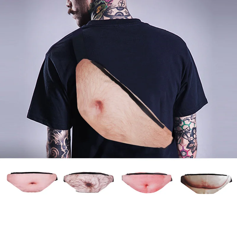 3D мужские пивные карманы для живота новинка Женская поясная сумка дорожная