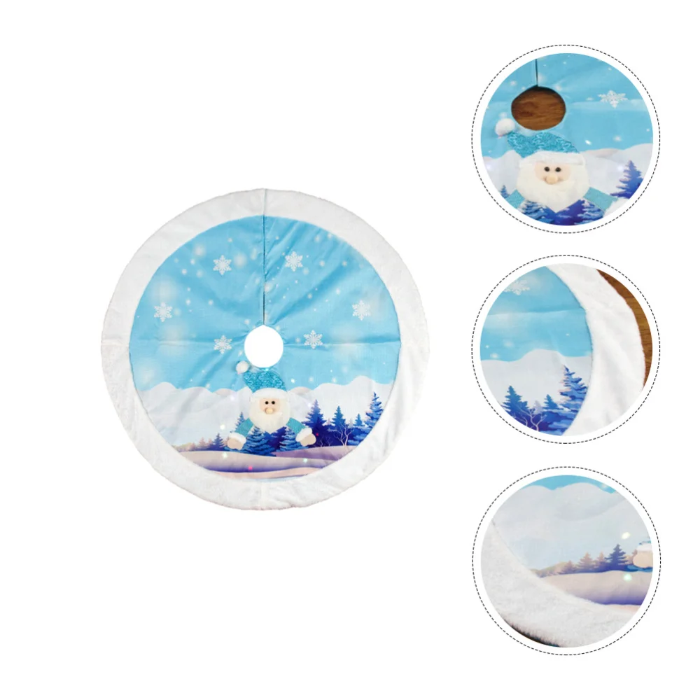 

Creative Christmas Tree Ornament Xmas Tree Decorative Skirt Xmas with Light