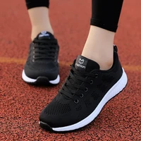 2020 women shoes flats fashion casual ladies walking basket lace up mesh breathable female sneakers