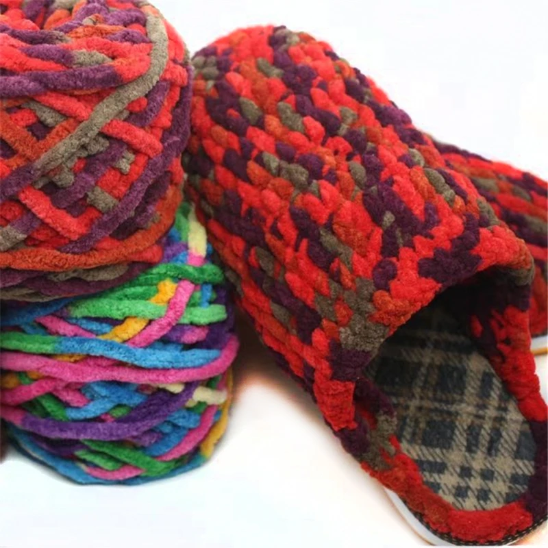 4 шт. разноцветная толстая пряжа для вязания красивой шляпы шарфа свитера обуви