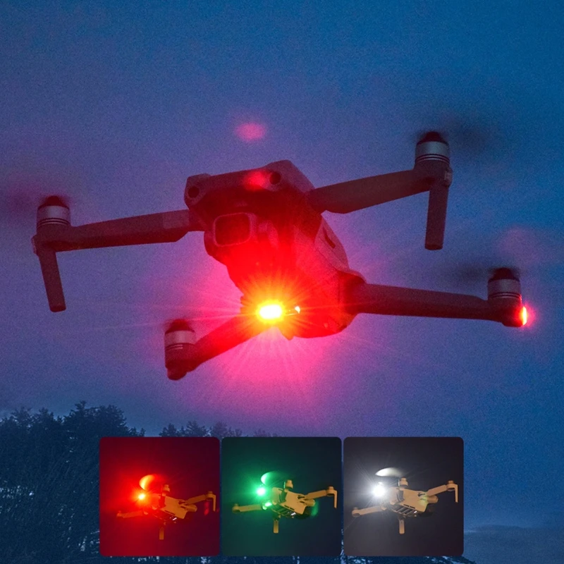 2021 Universal Drone Light 3 Color Adjustable Anti-Collision Lamp 3.5KM Visible 300mA USB-C Compatible with Mavic/Phantom/FIMI