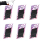 Накладные ресницы Easy Fanning, супер мягкие ресницы для наращивания, 8-20 мм