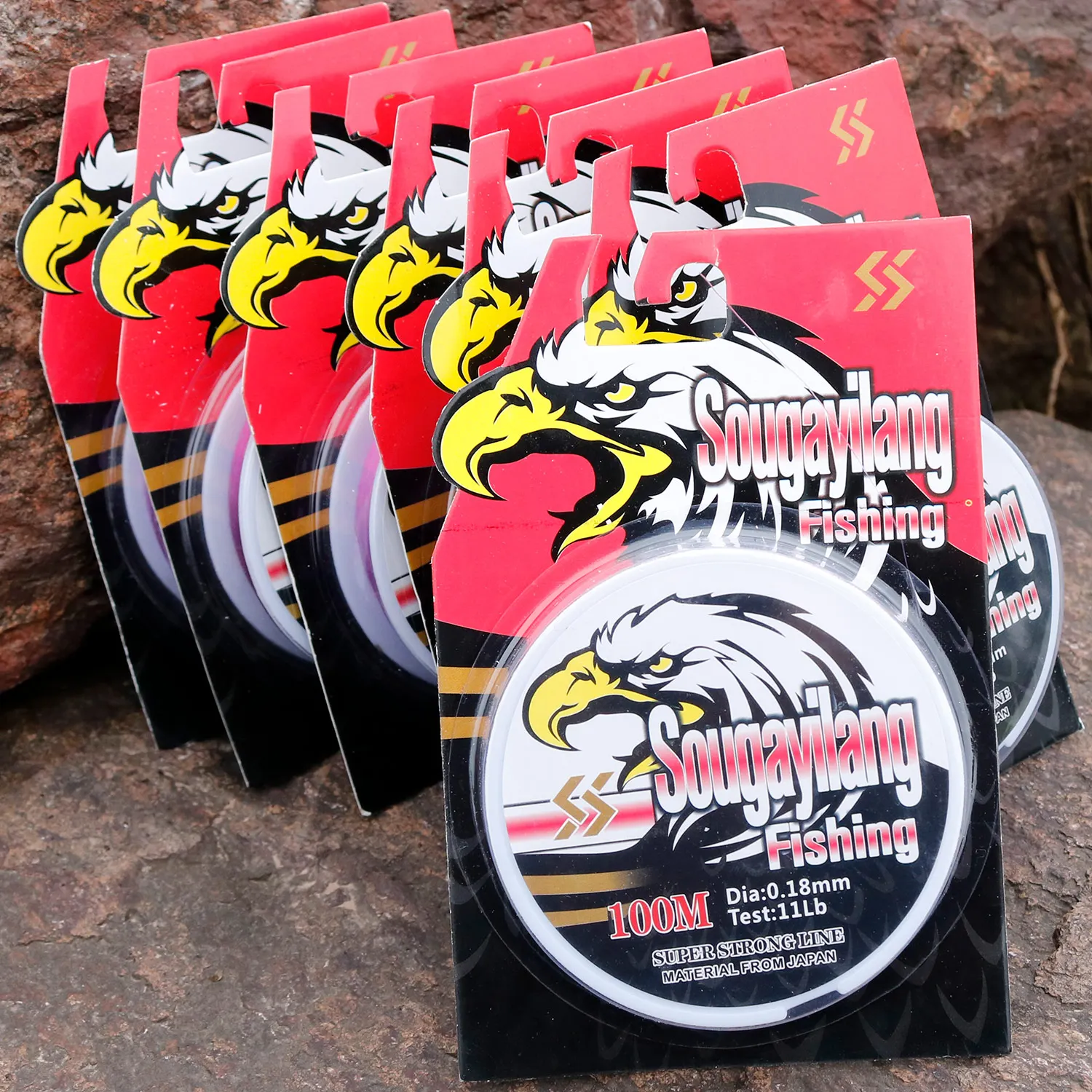 Sougayilang 100 м 11-41LB нейлоновая леска монофиламентная моно леска для ловли карпа пресноводного соленого плавного литья рыболовные лески