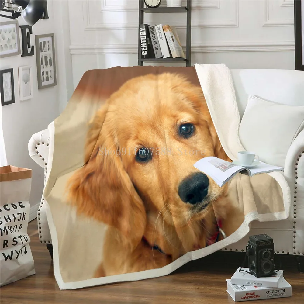 Golden Retriever Dog Dalmatian Bedding Set for Kids Single 3D Printed Duvet Cover With Pillowcases Dog Bed Set Animal Bedclothes