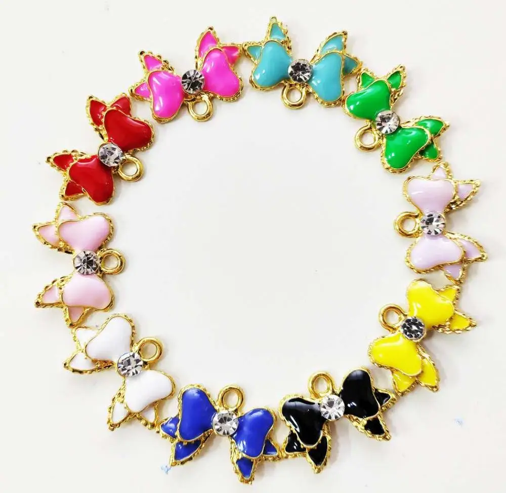 

30pcs bowknot charms for women DIY jewelry accessories
