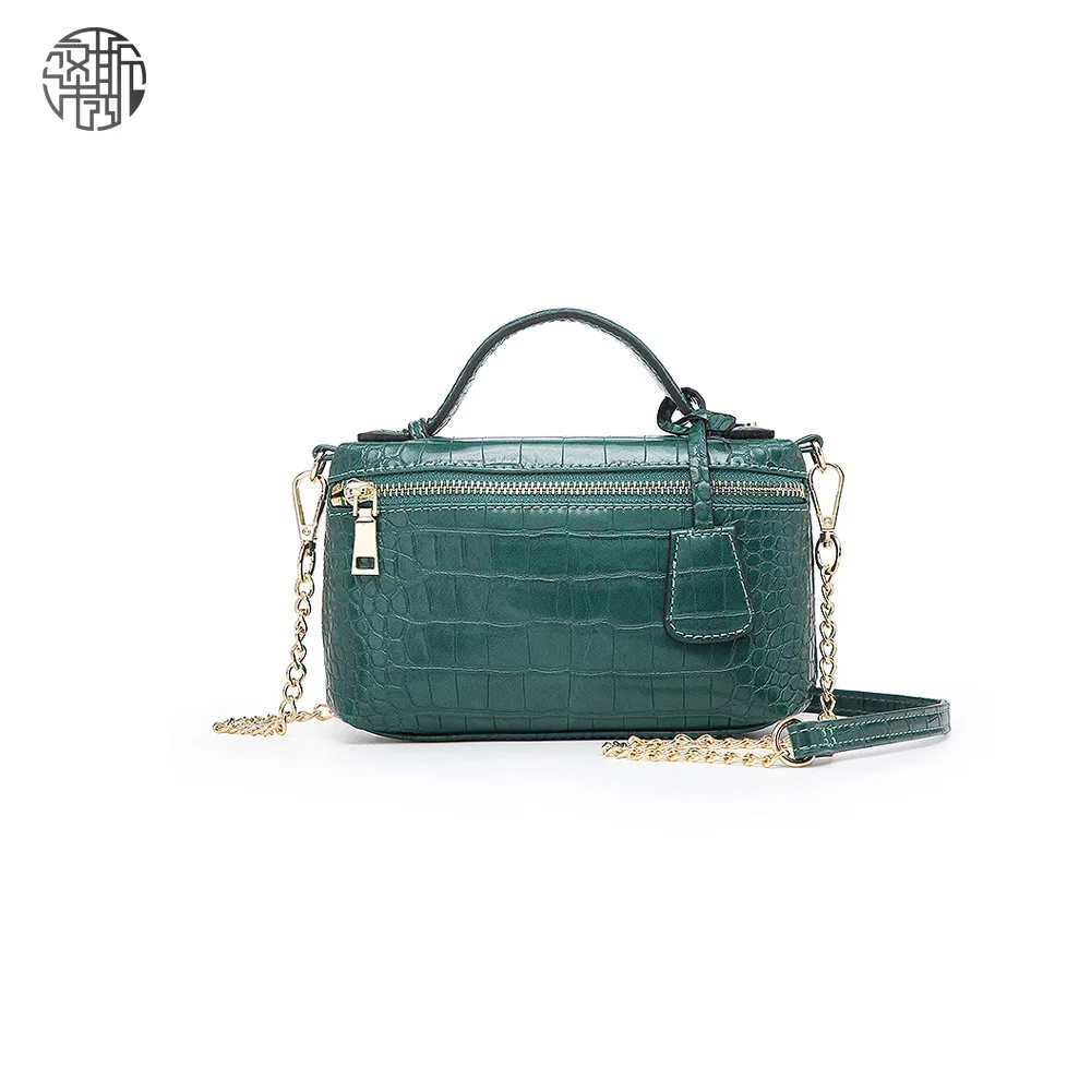 

Zenos Classical Handbag Pu Leather Alligator Embossed Shoulder Crossbody Women Bags Pouch Casual Femme