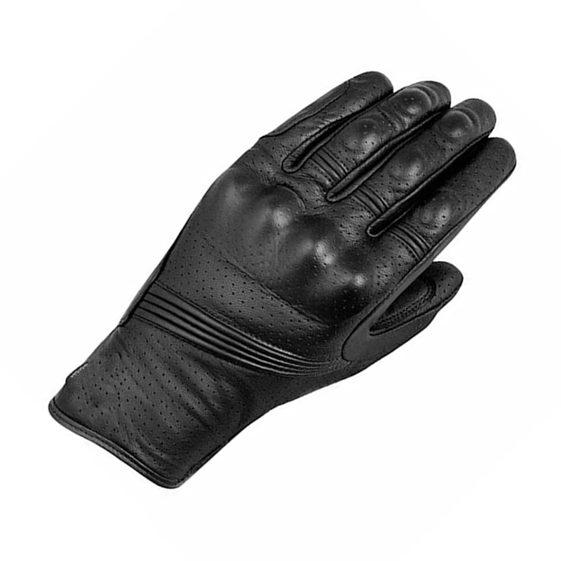 Перчатки мужские кожаные водонепроницаемые гоночные митенки с закрытыми