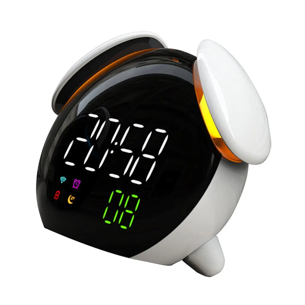 

Weather Forecast Light Lamp Small Alarm Clock Intelligent Induction Colorful Mushroom Lamp Fun Alarm Clock Led Digital Clock