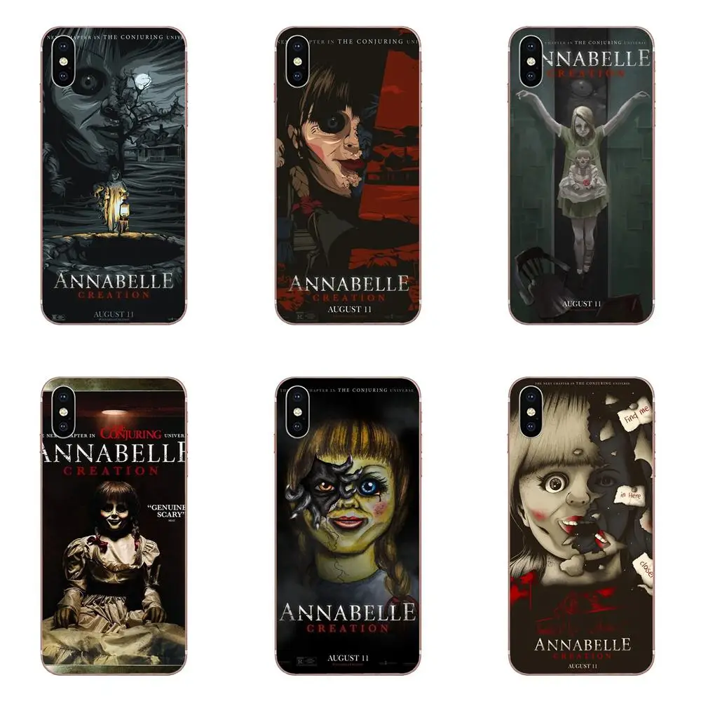 Создание страшного Annabelle 2017 гибких для Xiaomi Mi3 Mi4 Mi4C Mi4i Mi5 Mi 5S 5X 6 6X 8 SE Pro Lite A1 Max Mix 2 Note 3 4