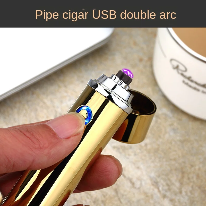 Сигары Encendedor мини пополнения электрическая зажигалка USB металла двойная