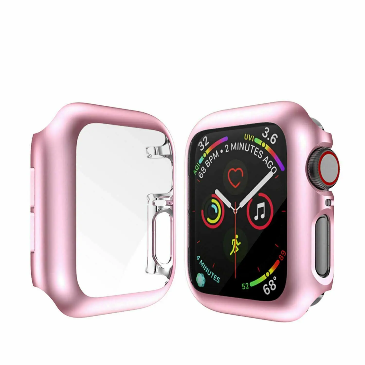 Plating PC Watch Cover for Apple Series 5 Case 360 Degree Screen Protector Shell iWatch 4 44MM 40MM | Наручные часы
