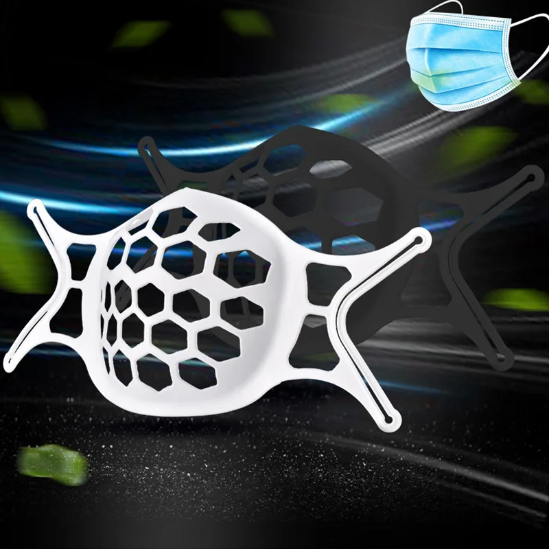 

10 шт., Силиконовый держатель для маски для лица, полезный 3D-кронштейн для маски, кронштейн для маски для лица, внутренняя опорная рамка, шапки...