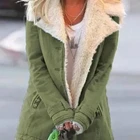 Осень-зима 2022, женская модная джинсовая куртка с бархатной подкладкой из искусственного меха, теплая куртка с длинным рукавом, утепленное пальто