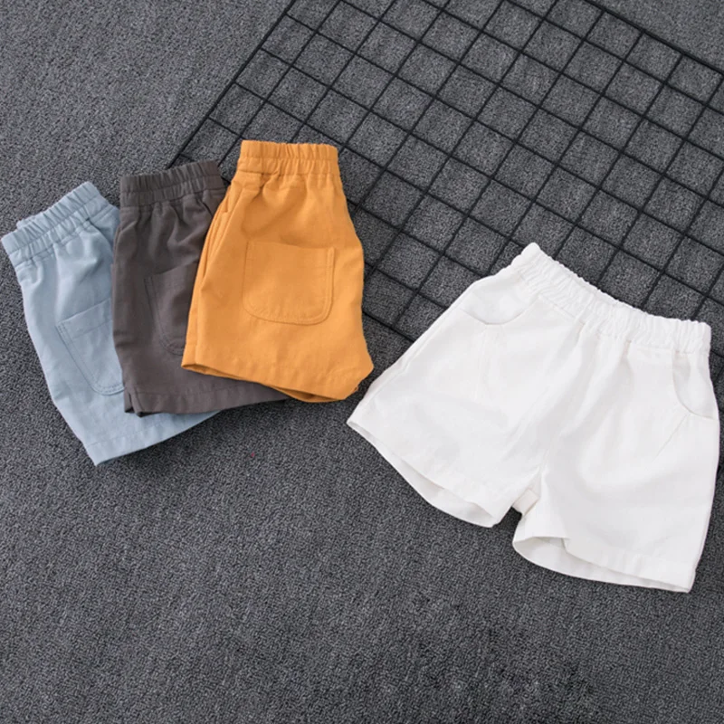 Одежда для маленьких девочек Летние повседневные хлопковые шорты мальчиков