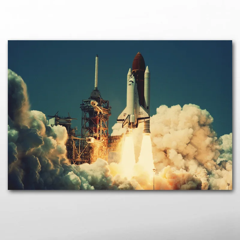 Плакаты и принты космический челнок Challenger обои холст стены искусства картины для