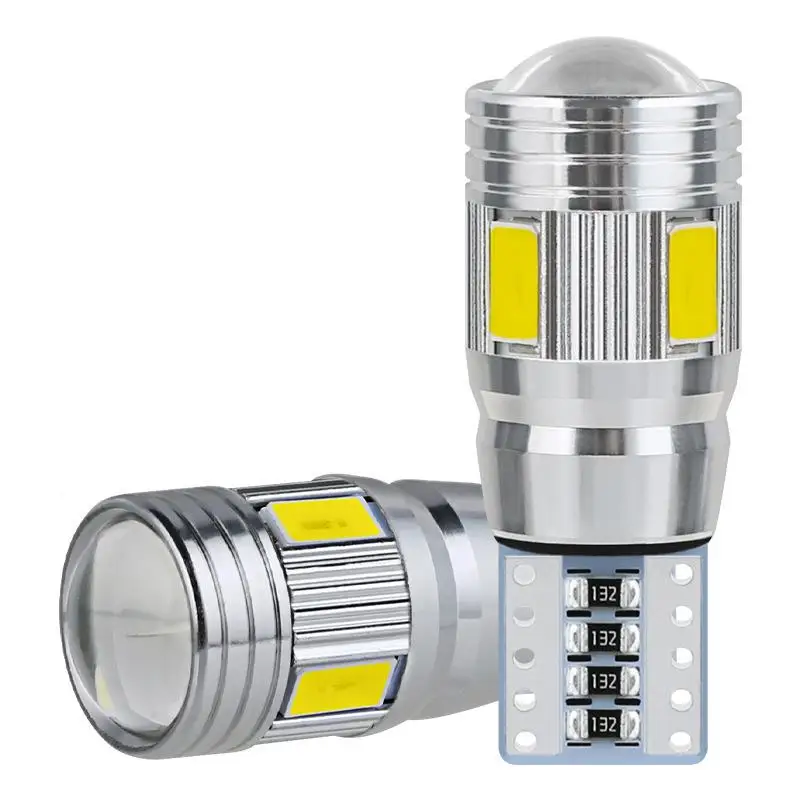 

Automotive LED T10 5730 5630 6smd decoding width indicator w5w license plate lamp reading lamp