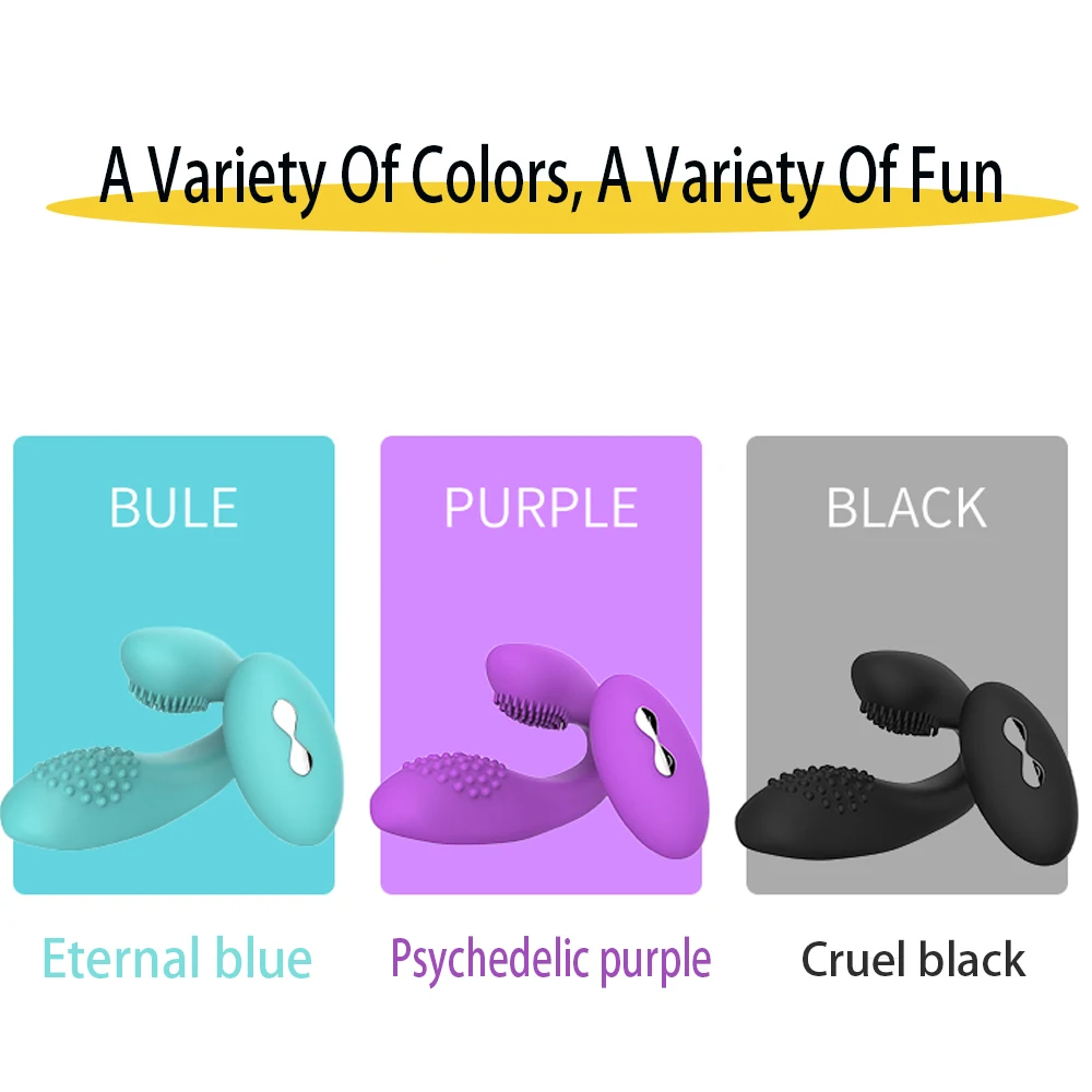 Беспроводной вибратор имитация точки G Анальный с двойной головкой секс-игрушки